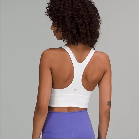 Lululemon Ebb to Train White Racerback Bra 6 -flawed - Picture 2 of 11